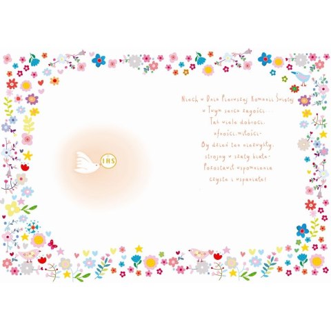 Kartka składana A5 Karnet A5 KOMUNIA DOM BOżY Henry (5905701482665) Henry