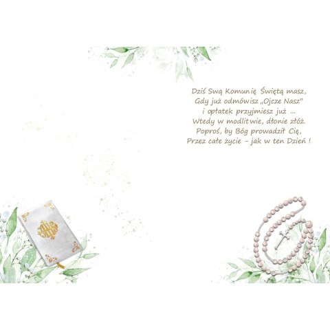 Kartka składana A5 Karnet A5 KOMUNIA EUCHARYSTIA Henry (5905701482658) Henry