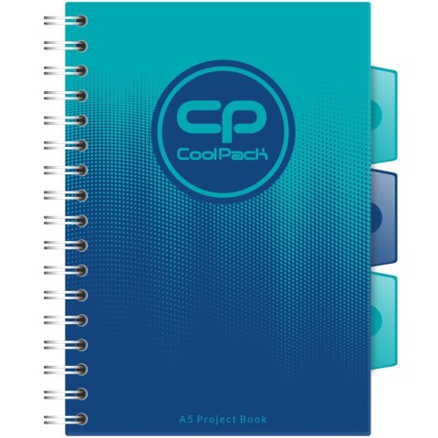 Kołozeszyt (kołonotatnik) CoolPack OCEAN A5 200k. krata Patio (02992CP) Patio