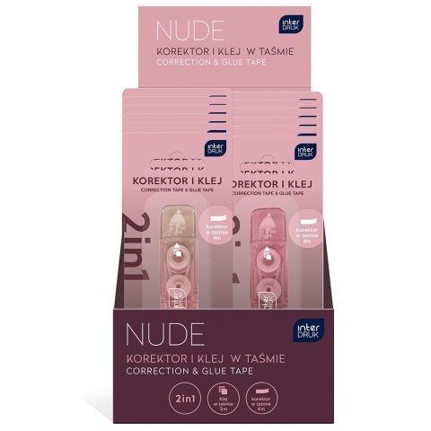 Korektor w taśmie (myszka) NUDE3 [mm*m] Interdruk Interdruk