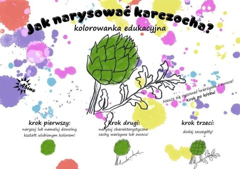 Książeczka edukacyjna Abino Jak narysować karczocha? Abino