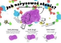 Książeczka edukacyjna Abino Jak narysować słonia? Abino