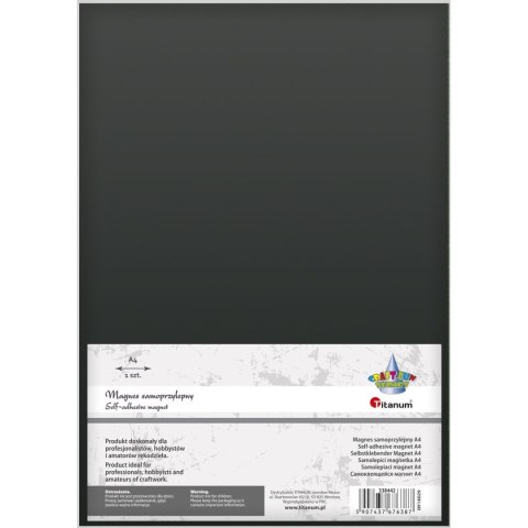 Magnes Craft-Fun Series czarny [mm:] 210x297 Titanum (DIY16029) 1 sztuk Titanum