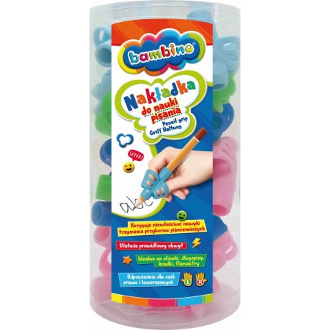 Nakładka na ołówek SUPER SIZE 5903235654633 Bambino (trójkątne + temperówka) Bambino