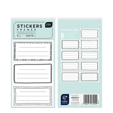 Naklejka (nalepka) Interdruk (NAKZESRAM) Interdruk