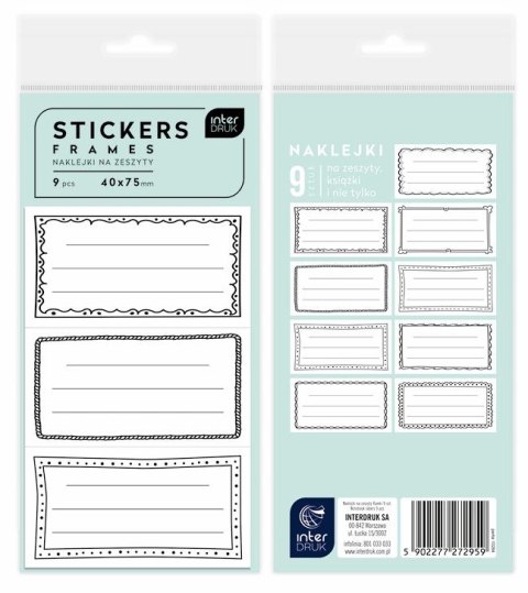 Naklejka (nalepka) Interdruk (NAKZESRAM) Interdruk