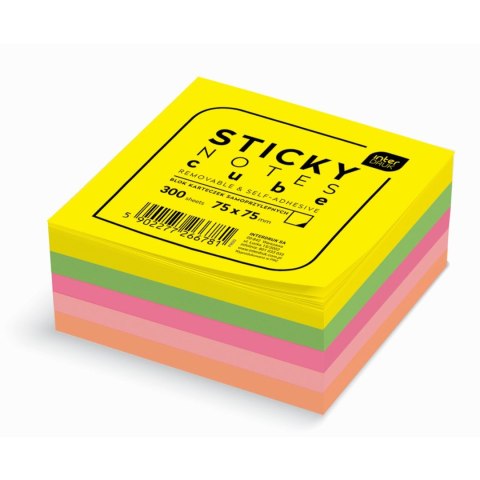 Notes samoprzylepny (karteczki) mix 300k [mm:] 750x750 Interdruk (IKARSAM300) Interdruk