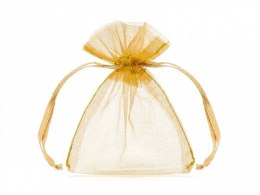 Organza Partydeco Woreczki z organzy, złoty, 10cm (WRG5-019-10) Partydeco