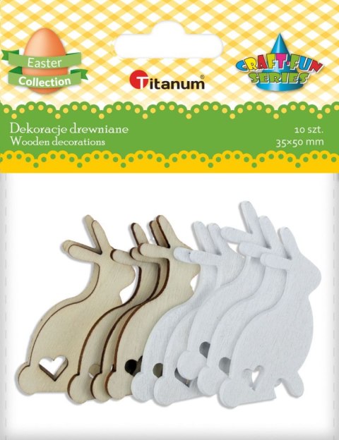 Ozdoba drewniana Craft-Fun Series Króliczki Titanum (2324002) Titanum