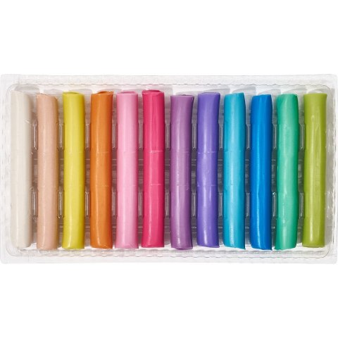 Plastelina 12 kol. pastelowa mix 200g Oxford (400178108) Oxford