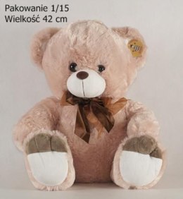 Pluszak Deef Miś beżowy wielki z kokardą (3449) Deef