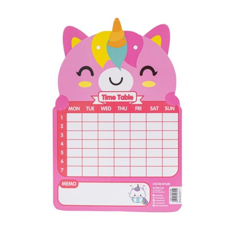 Tablica suchościeralna Jednorożec,Miś,Panda,Króliczek [mm:] 245x165 Astra Fun (325024006) Astra Fun