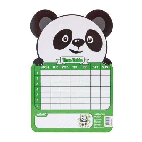 Tablica suchościeralna Jednorożec,Miś,Panda,Króliczek [mm:] 245x165 Astra Fun (325024006) Astra Fun