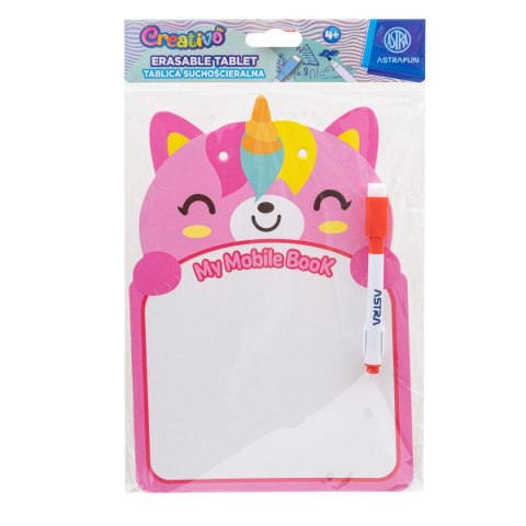 Tablica suchościeralna Jednorożec,Miś,Panda,Króliczek [mm:] 245x165 Astra Fun (325024006) Astra Fun