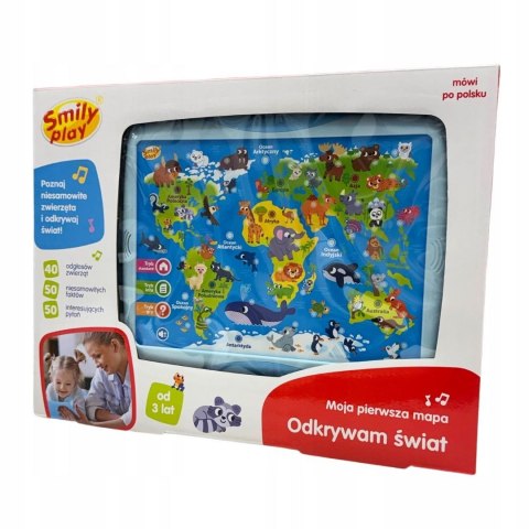 Zabawka edukacyjna Moja pierwsza mapa Odkrywam Świat Smily Play (SP98303) Smily Play