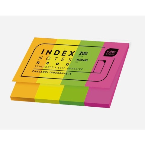 Zakładki indeksujące 200k [mm:] 20x50 Interdruk (IZAKIND200N) Interdruk