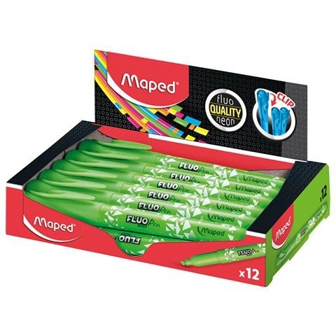Zakreślacz PEPS fluo wkład zielony 1,0-5,0mm Maped (734033) Maped