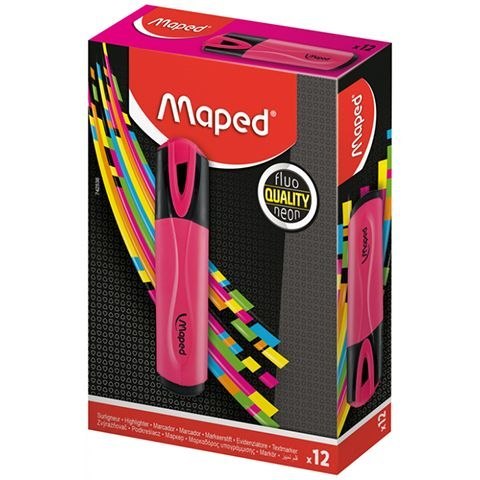 Zakreślacz fluo peps różowy wkład różowy 1,0-5,0mm Maped (734036) Maped