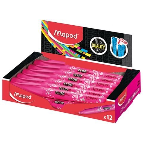Zakreślacz fluo peps różowy wkład różowy 1,0-5,0mm Maped (734036) Maped