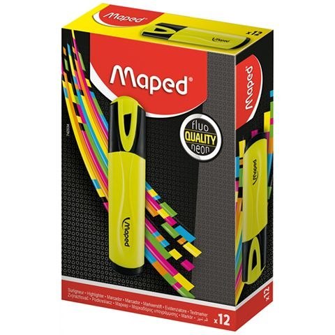 Zakreślacz żółty PEPS fluo wkład żółty 1,0-5,0mm Maped (734034) Maped