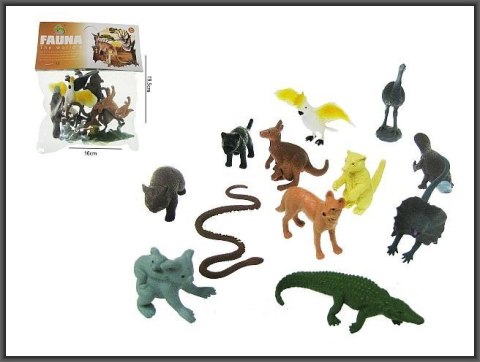 Figurka Zwierzęta dzikie Australia 6-8cm 12sztuk Hipo (HHZ18) Hipo