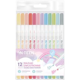 Flamaster Pastel mazaki dwustronne 12 kol 5902277316264 12 kol. Interdruk Interdruk