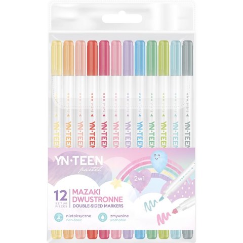 Flamaster Pastel mazaki dwustronne 12 kol 5902277316264 12 kol. Interdruk Interdruk