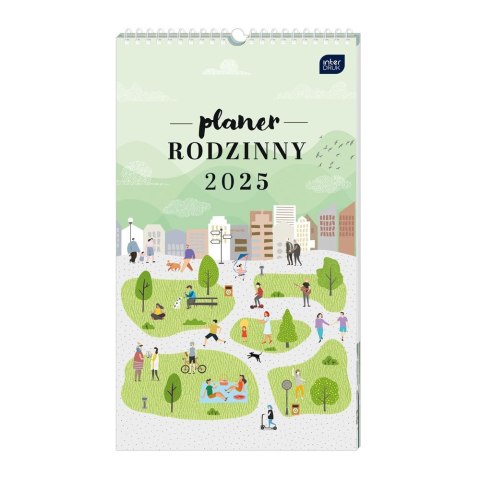 Kalendarz ścienny 5902277358356 RAZEM PLANER RODZINNY 250mm x 430mm Interdruk (25X43) Interdruk