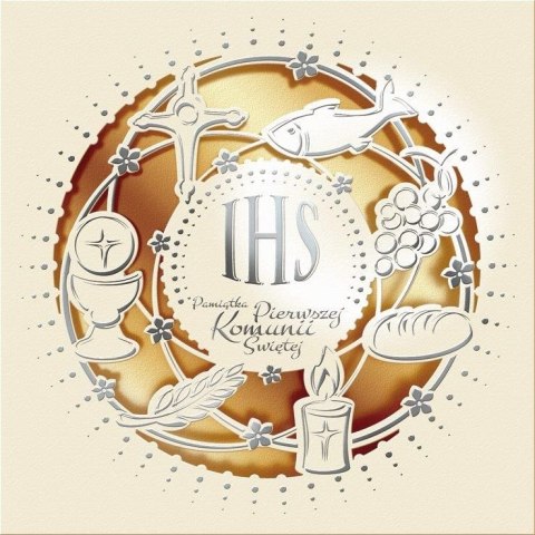 Kartka składana komunia [mm:] 155x155 Art Nuvo Art Nuvo