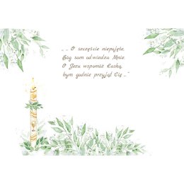 Kartka składana B6 KARNET B6 KOMUNIA MODLITEWNIK Henry (5905701482221) Henry