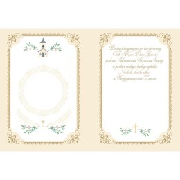 Kartka składana B6 KARNET B6 KOMUNIA ORNAMENT [mm:] 130 Henry (5905701482382) Henry