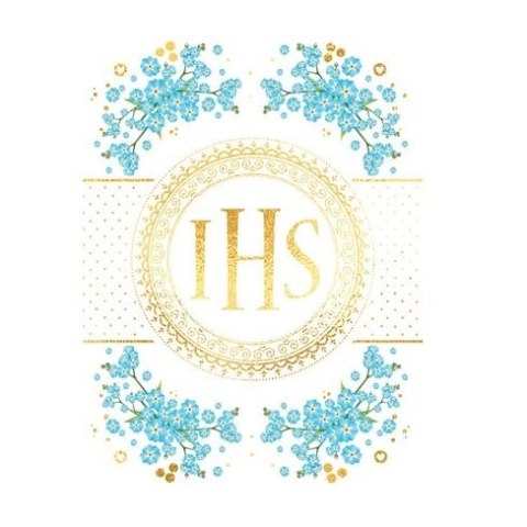 Kartka składana B6 KARNET B6 KOMUNIA ZK IHS Henry (5907465661379) Henry