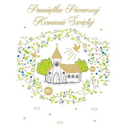 Kartka składana B6 KARNET B6 KOMUNIA ZK KOSCIÓŁ Henry (5907465661362) Henry