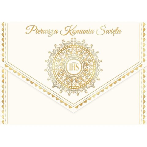 Kartka składana A5 Karnet A5 KOMUNIA KOPERTA IHS Henry (5905701482207) Henry