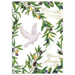 Kartka składana Karnet A5 KOMUNIA KOPERTA OLUWKI I GOŁĄB A5 Henry (5907465667579) Henry