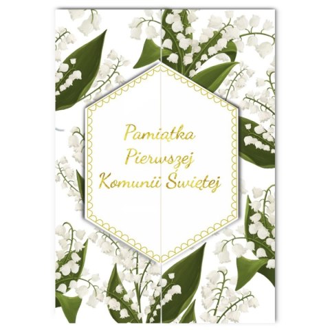 Kartka składana Karnet A5 KOMUNIA ROZ KONWALIE A5 Henry (5907465664882) Henry