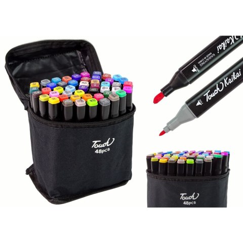 Marker specjalistyczny Zestaw Pisaków Markerów Touch 48 Szt Torba Markery Alkoholowe wkład mix Lean (12858) Lean
