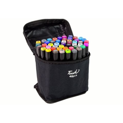 Marker specjalistyczny Zestaw Pisaków Markerów Touch 48 Szt Torba Markery Alkoholowe wkład mix Lean (12858) Lean