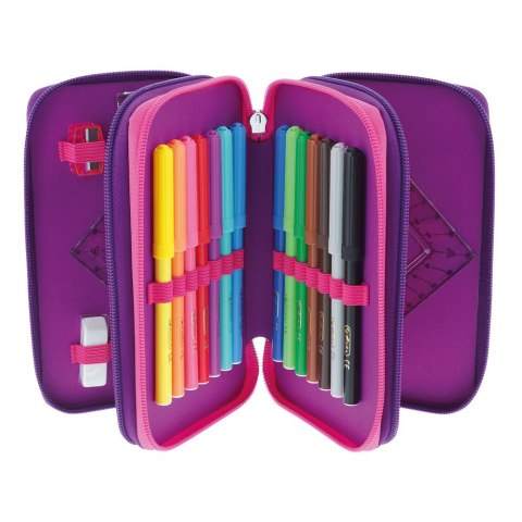 Piórnik róż/fiol 31 cz. 50046331 Herlitz (300001559) Herlitz