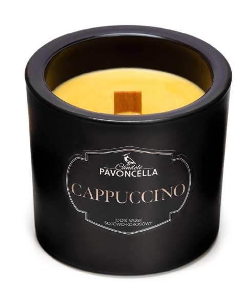 Świeczka ozdobna Cappuccino czarna 170g Pavoncella (5905711530400) Pavoncella