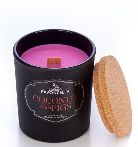 Świeczka ozdobna Classico Coconut and Figs czarna 135 g Pavoncella (5905711530066) Pavoncella