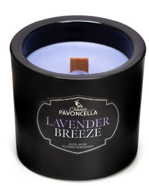 Świeczka ozdobna Classico Lavender Breeze czarna 170g Pavoncella (5905711530431) Pavoncella