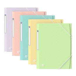 Teczka plastikowa na gumkę Urban pastel A4+ mix 450 mic. Oxford (400187619) Oxford