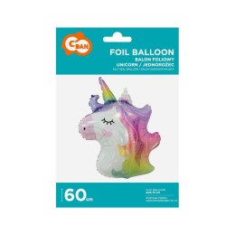 Balon foliowy Jednorożec - głowa 75 cm Godan (BF-HJGB) Godan