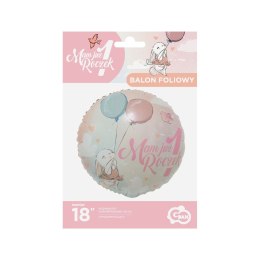 Balon foliowy kolekcja mam już roczek - króliczek 18cal Godan (FG-O1KR) Godan