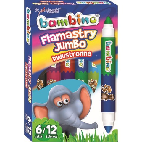 Flamaster Jumbo Dwustronny 12 kol. St.Majewski St.Majewski