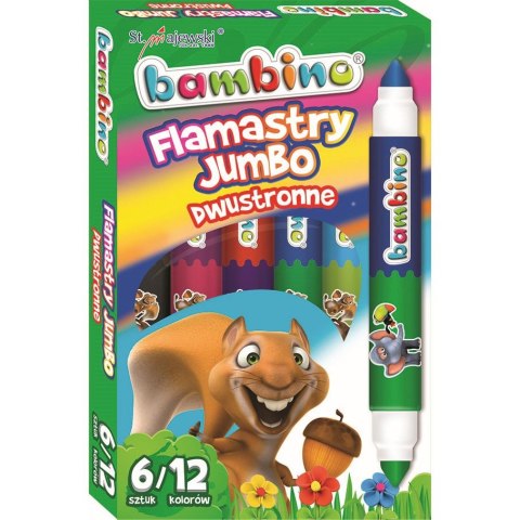 Flamaster Jumbo Dwustronny 12 kol. St.Majewski St.Majewski