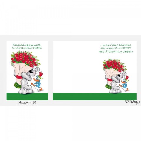 Kartka składana B6 Happy Urodzinowy dziecięcy Ev-corp (STKH-019) Ev-corp