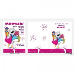 Kartka składana Happy Urodzinowy dziecięcy B6 Ev-corp (STKH-021) Ev-corp