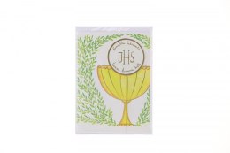 Kartka składana B6 KARNET B6 KOMUNIA KÓŁKO KIELICH Henry (5907465664943) Henry